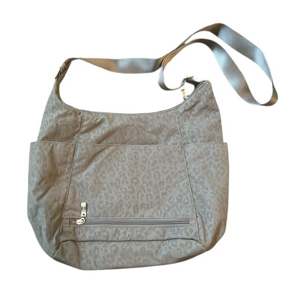 Gray Leopard Print Shoulder Bag - Picture 2 of 3